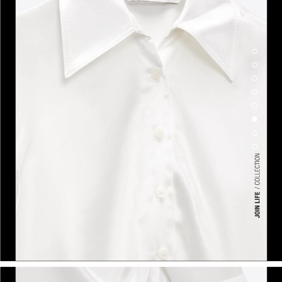 Zara draped satin effect dress - Picture 7 of 8